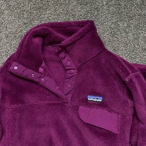 Purple Patagonia Fleece Pull Over